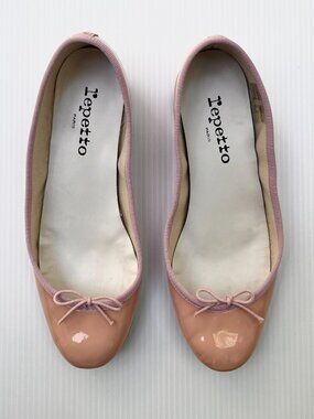 Repetto Camille Patent Leather Heels in "Pin Up" Pink - Size 39.5 EU/7.5-8 US